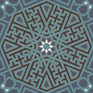 Arabesque seamless pattern clipart