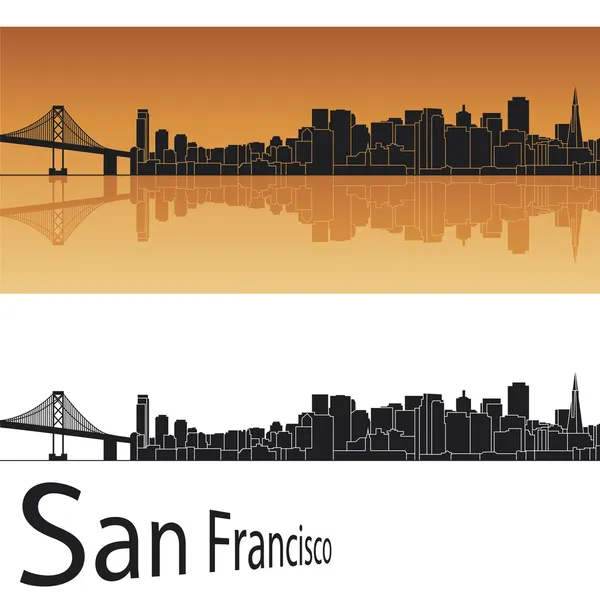 Skyline von San Francisco — Stockvektor