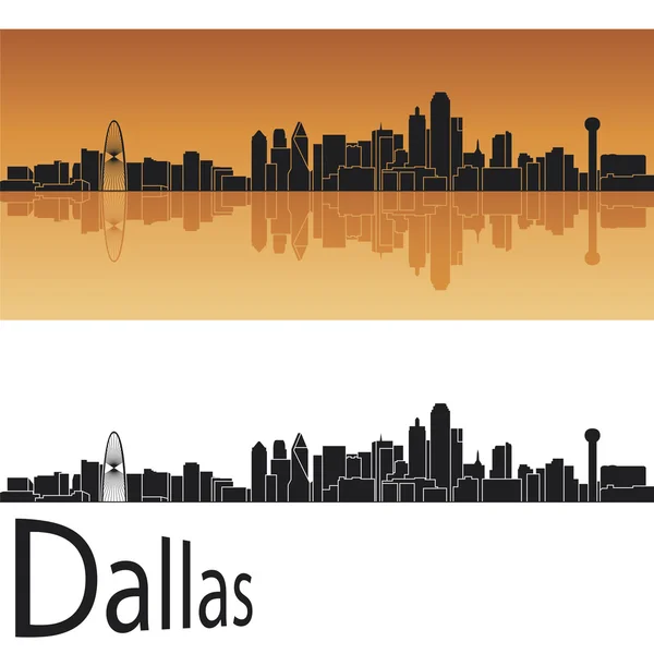 Skyline de Dallas — Image vectorielle