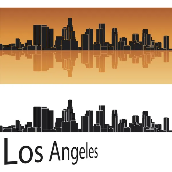 洛杉矶天际线 — 图库矢量图片