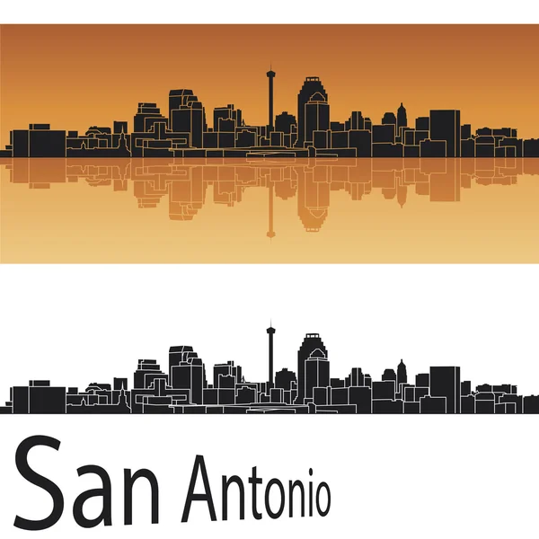 Skyline de San Antonio — Image vectorielle