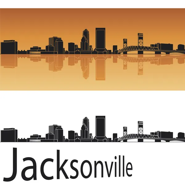 Skyline de Jacksonville — Archivo Imágenes Vectoriales