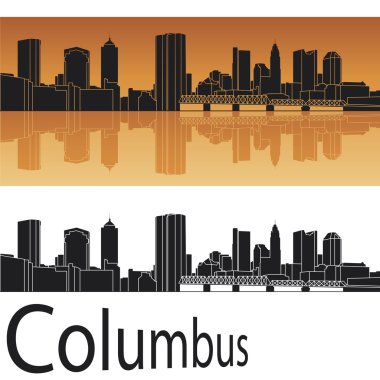 Columbus skyline clipart