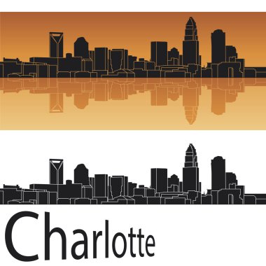 Charlotte skyline clipart