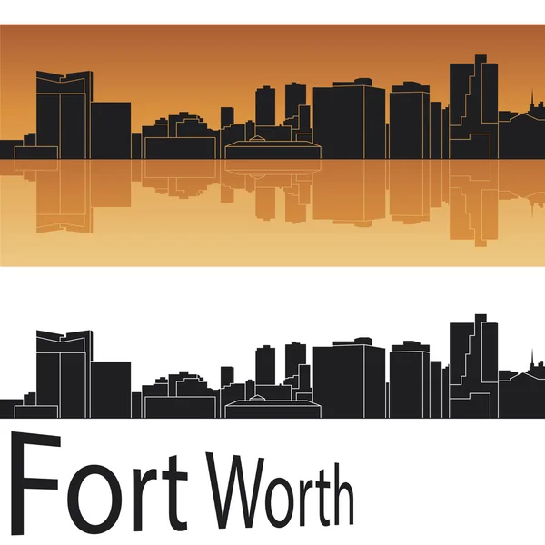 Skyline de Fort Worth — Image vectorielle