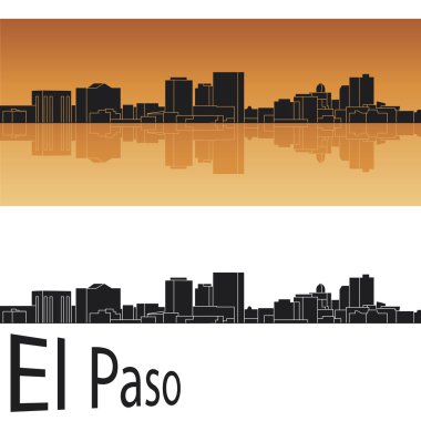 El Paso skyline clipart