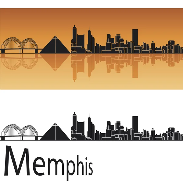 Skyline di Memphis — Vettoriale Stock