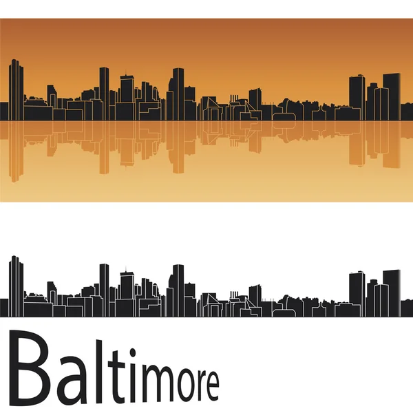 Skyline von Baltimore — Stockvektor