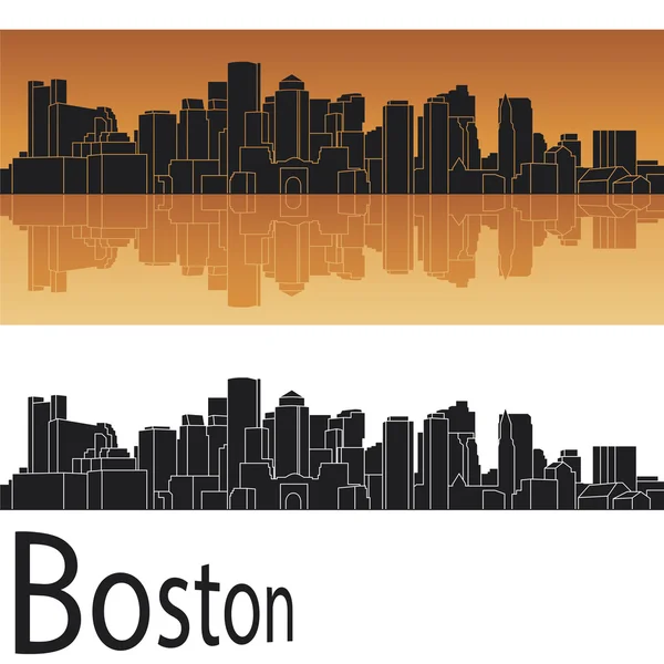 Skyline di Boston — Vettoriale Stock