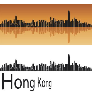 Hong Kong skyline clipart