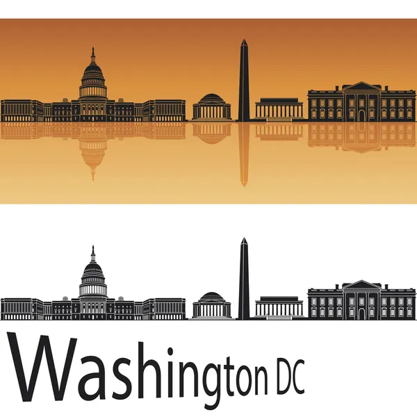 Washington dc skyline — Stock vektor