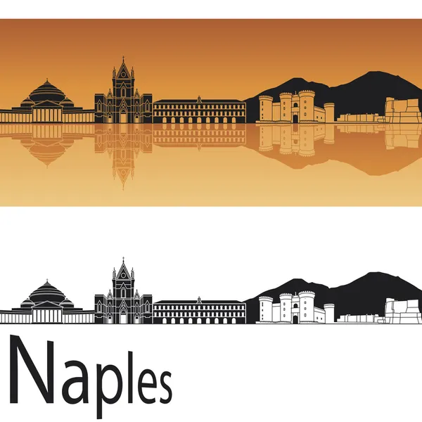 Naples skyline — Stock Vector