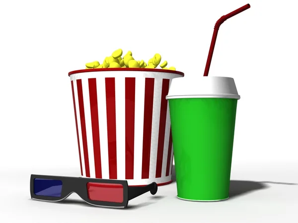 stock image Attributes of movie theater