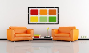 Colorful interior clipart