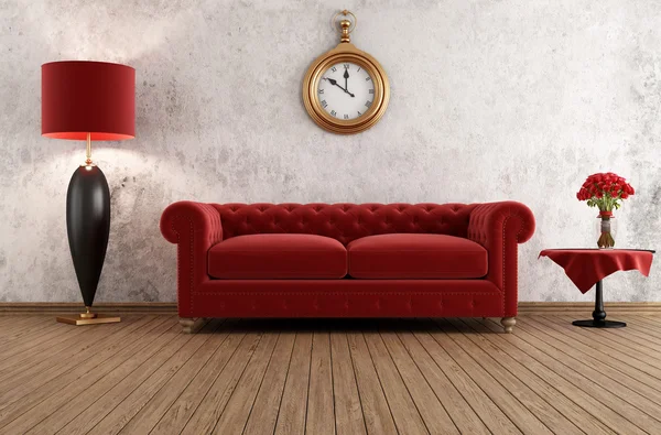 Elegantní vintage obývací pokoj — Stock fotografie