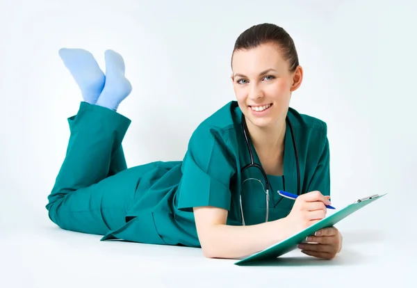 Médica sorridente médica — Fotografia de Stock