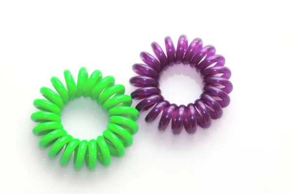 色のプラスチック製のリング — ストック写真