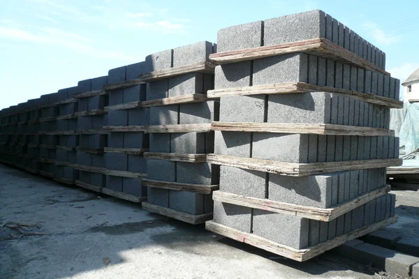 Cuisson de briques libres dans une usine — Photo