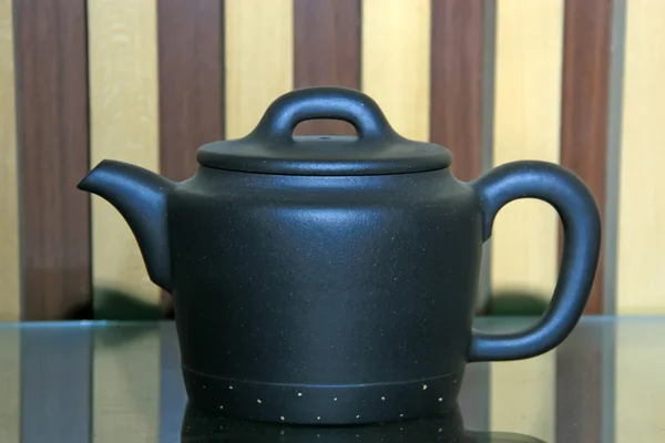 China violet arenaceous kettle — Stock Photo, Image
