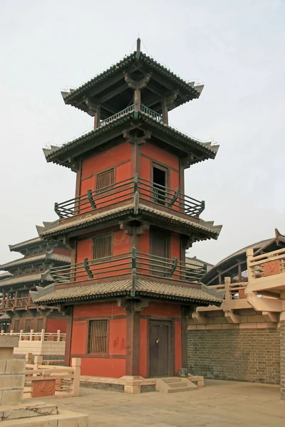 Cinese architettura antica paesaggio — Foto Stock