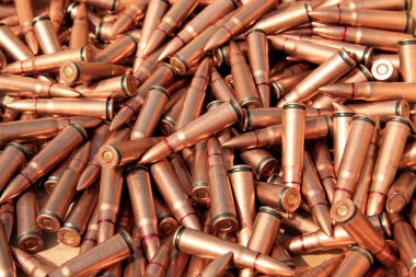 Piles of rifle bullets clipart