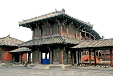 Chinese ancient architecture landscape clipart