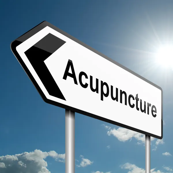 Concepto de acupuntura . —  Fotos de Stock