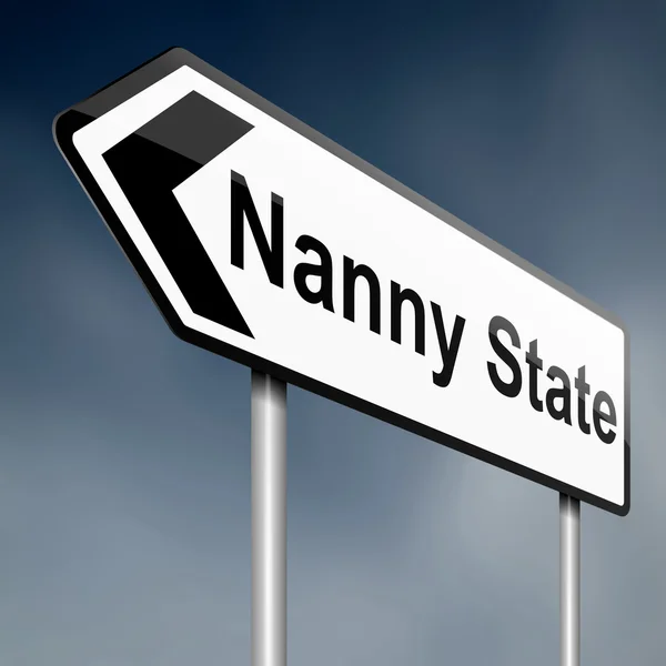 Nanny state koncept. — Stockfoto