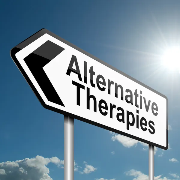 Концепция альтернативной терапии . — стоковое фото