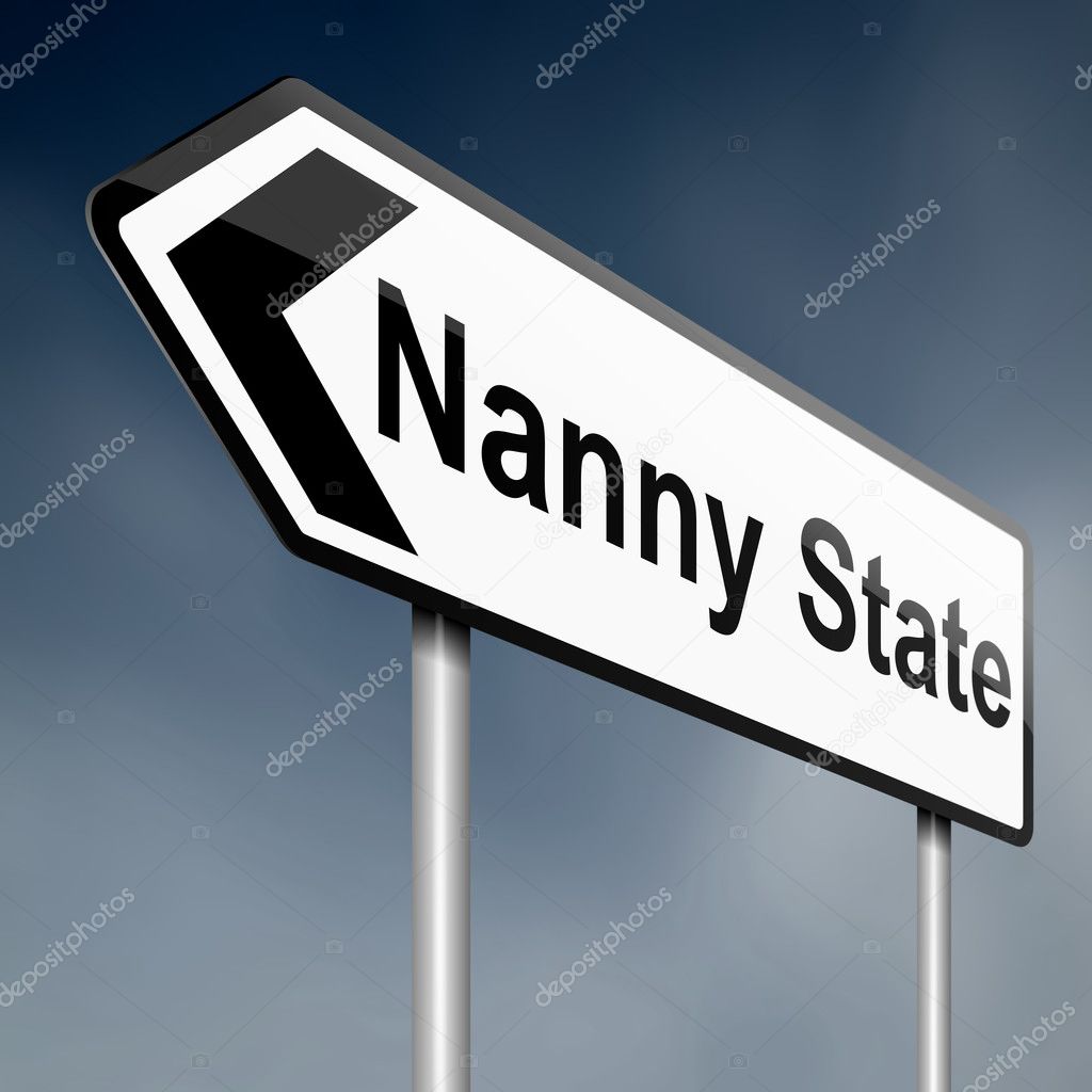 Nanny state concept.
