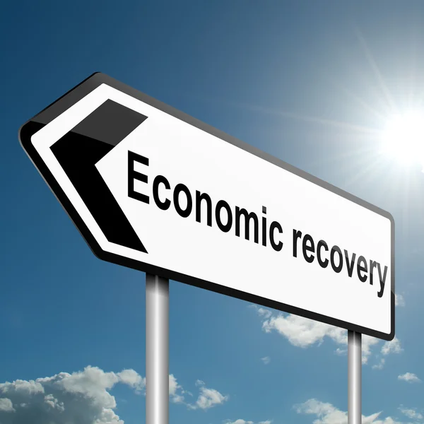 Konzept zur wirtschaftlichen Erholung. — Stockfoto