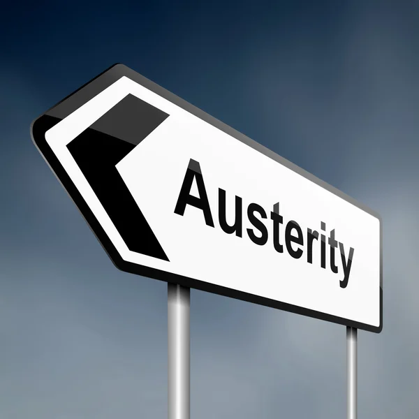 Concept d'austérité . — Photo