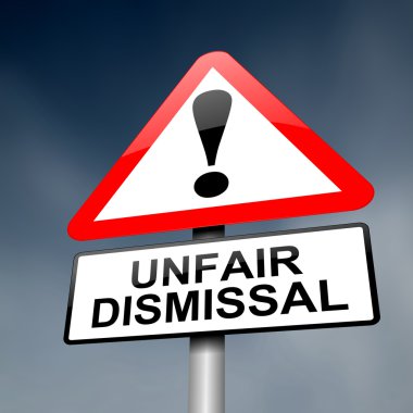Unfair dismissal concept. clipart