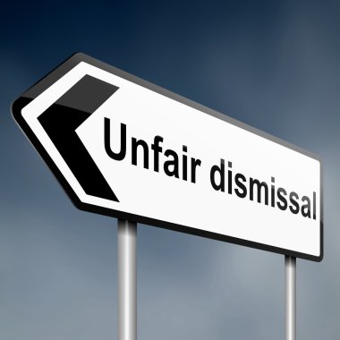 Unfair dismissal concept. clipart