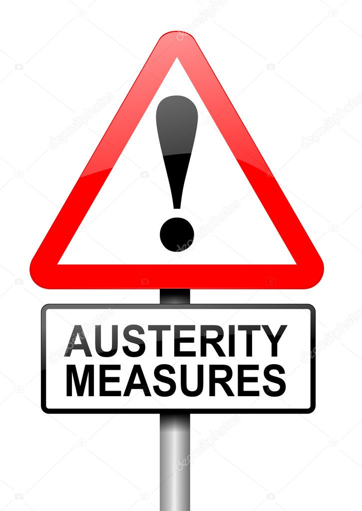 Austerity concept.