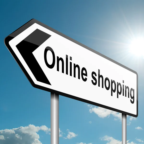 Çevrimiçi alışveriş kavramı. — Stok fotoğraf