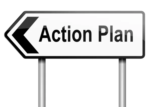 Concepto de plan de acción . —  Fotos de Stock