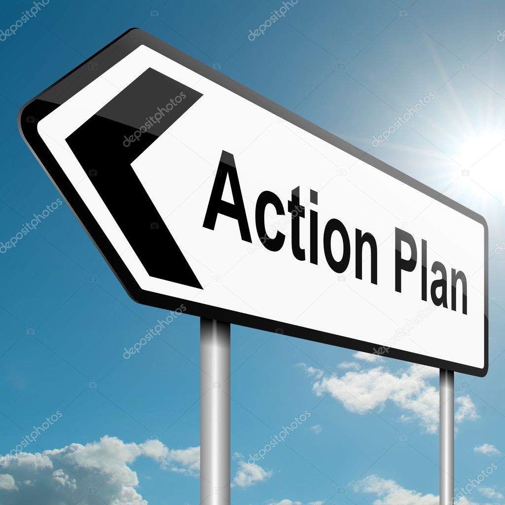 Action plan concept.