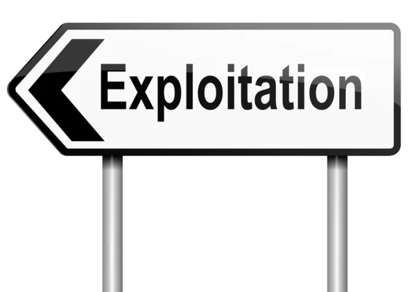 Exploitation concept. — Stock Photo, Image