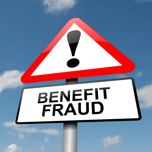 Benefit fraud concept. — Stock Photo, Image