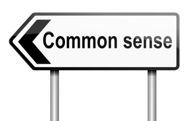 Common sense concept. clipart