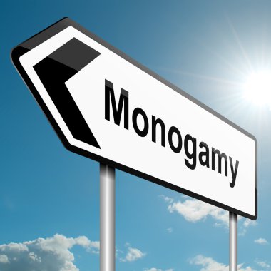 Monogamy concept. clipart