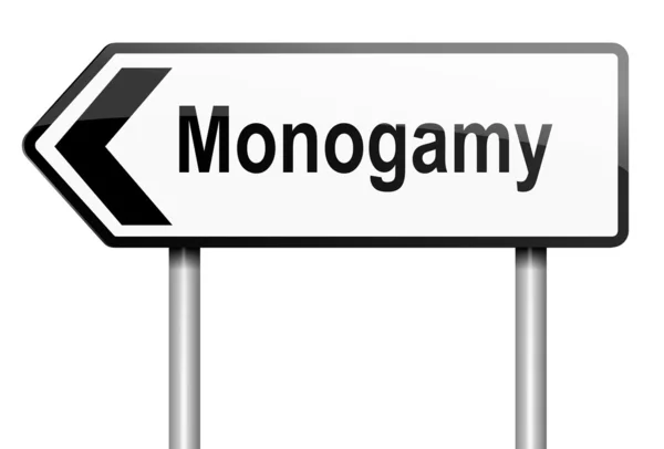 Koncepcja monogamii. — Zdjęcie stockowe
