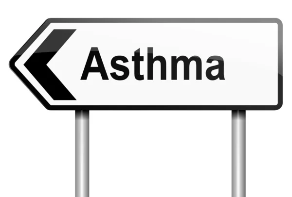 Pojęcie astmy. — Zdjęcie stockowe