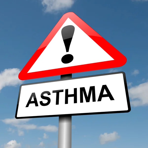 Concetto di asma . — Foto Stock