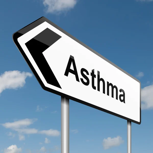 Концепция астмы . — стоковое фото