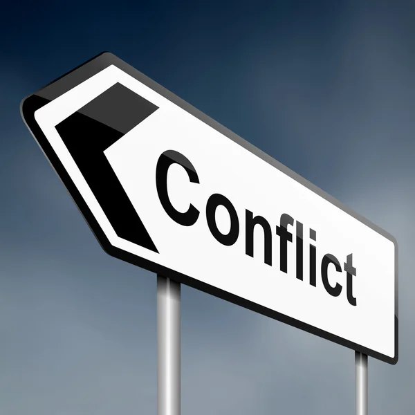 Concept de conflit . — Photo
