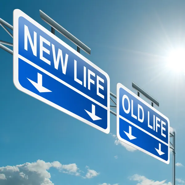 Vida nova ou velha . — Fotografia de Stock