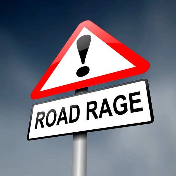 Road rage koncept. — Stockfoto