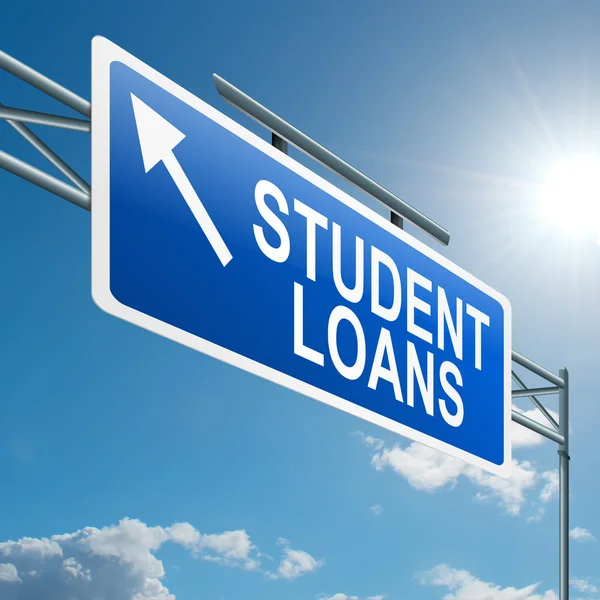 Concept de prêts étudiants . — Photo